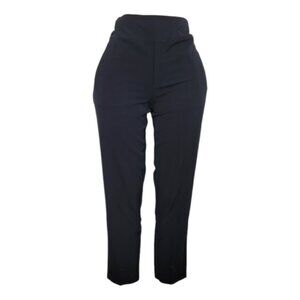 Athleta Women's Black Elastic Waist Pull On Straight Leg Classic Dress Pant Sz 6